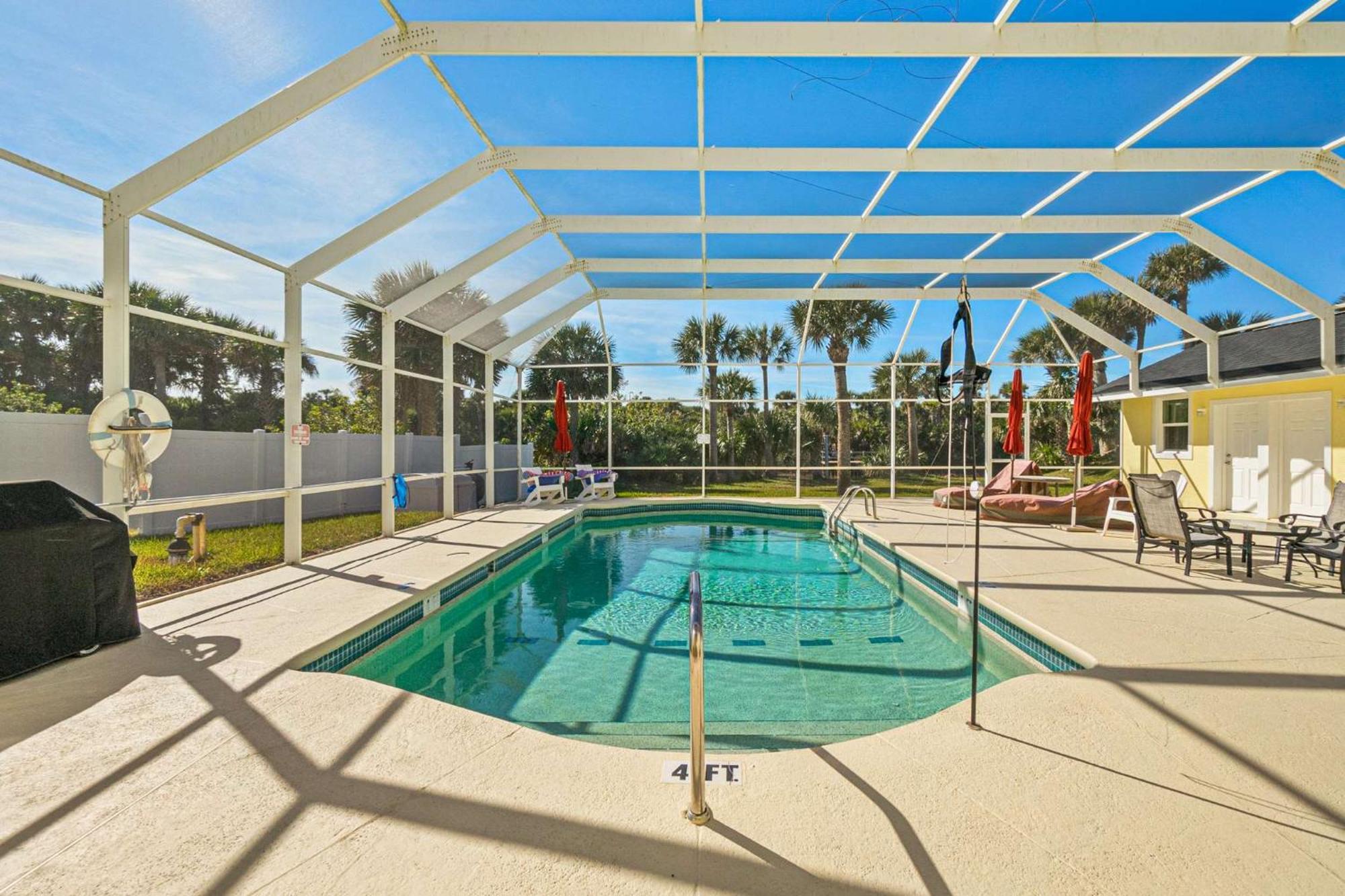 Flagler Beach Bed And Breakfast Pool Jaccuzzi Suite 外观 照片