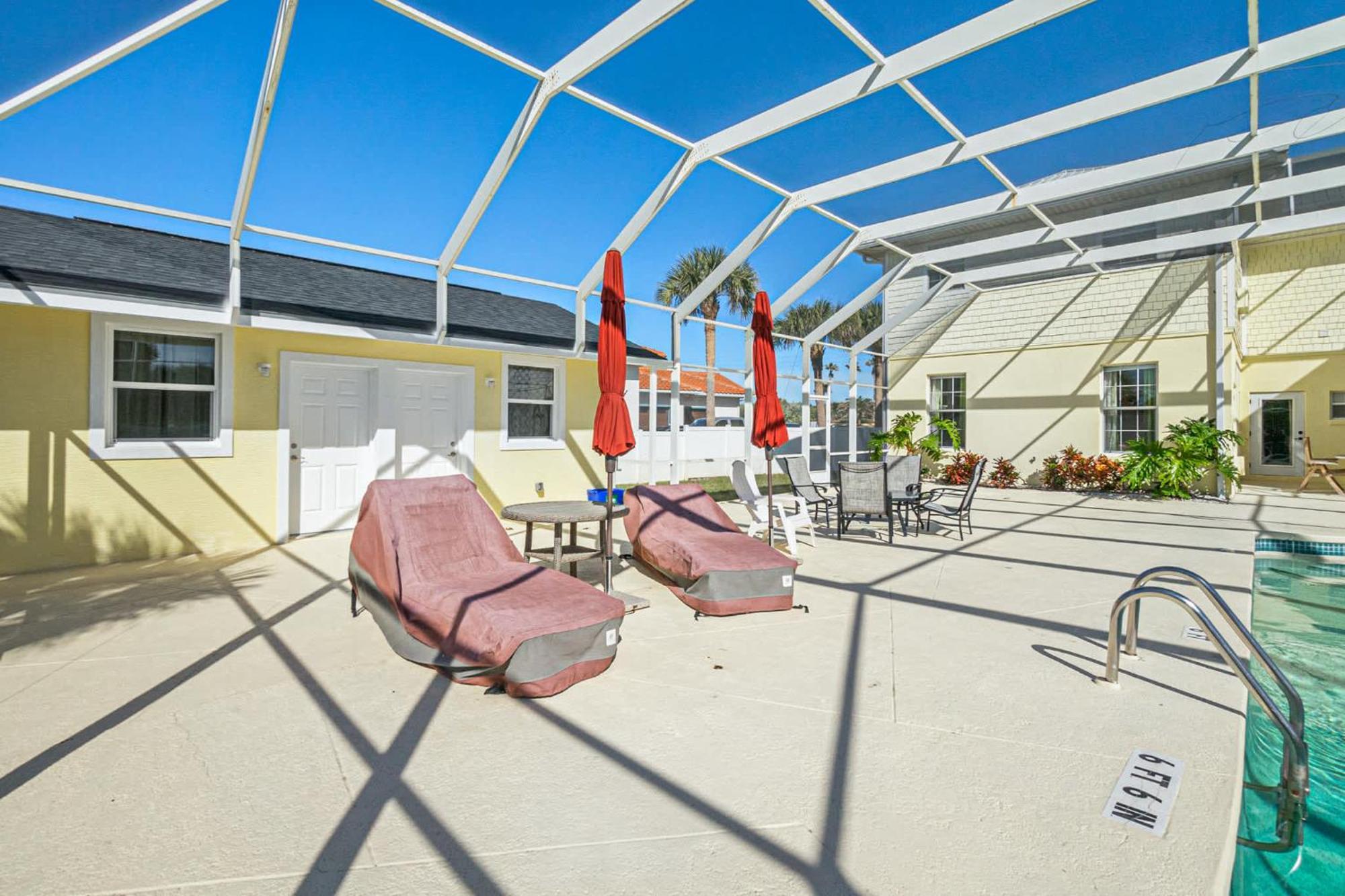 Flagler Beach Bed And Breakfast Pool Jaccuzzi Suite 外观 照片